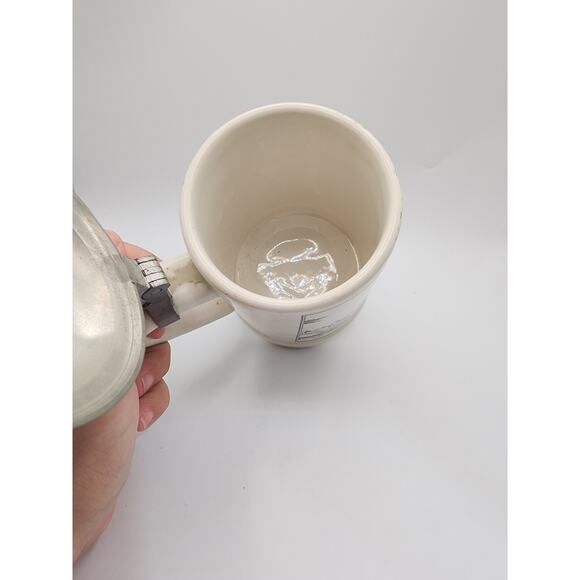 Vintage Beer Mug/Stein with Pewter Lid - "Straubinga" Signed - Picture 5 of 8